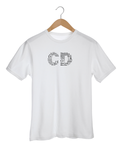 TRIBUTE TO CD Words Cloud White T-shirt