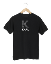 Load image into Gallery viewer, K OF KARL WORDS  CLOUD  Black T-Shirt