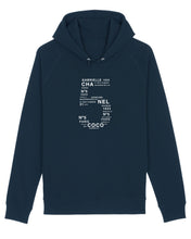 Load image into Gallery viewer, FIVE, THE LUCKY NUMBER OF COCO French Navy Hoodie
