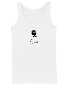 COCO ONLY NAME  Organic Tank Top White T-Shirt