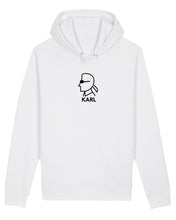 Load image into Gallery viewer, KARL SILHOUETTE White Hoodie