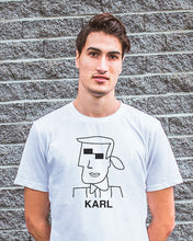 Load image into Gallery viewer, KARL CUBIST LINE White T-Shir