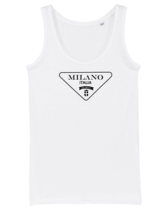 MILANO | ITALIA  Organic Tank Top White T-Shirt