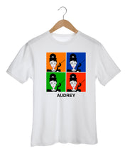 Load image into Gallery viewer, AUDREY HEPBURN INSPIRED BY WARHOL White T-Shirt