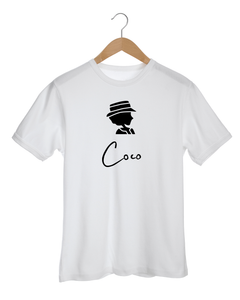 COCO ONLY NAME BLACK SILHOUETTE White T-Shirt