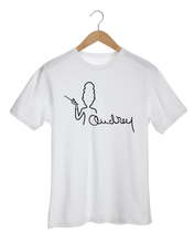 Load image into Gallery viewer, AUDREY HEPBURN SIGNATURE ONLY NAME White T-Shirt