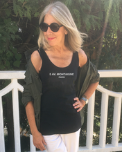 Load image into Gallery viewer, 5 AV. MONTAIGNE PARIS Black Tank Top
