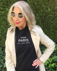 75008 PARIS, THE LUXE CODE Black Sweatshirt