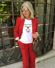 Load image into Gallery viewer, AMOUR DRONE IN KEITH HARING STYLE White T-Shirt