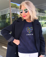 Load image into Gallery viewer, AMOUR Navy Blue Sweatshirt