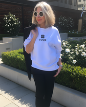 Load image into Gallery viewer, COCO chanel CAMELLIA White Sweatshirt