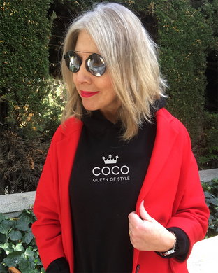 COCO, QUEEN OF STYLE Black Hoodie