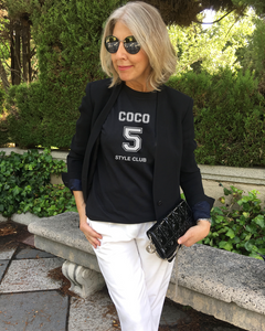 COCO 5 STYLE CLUB Black T-Shirt