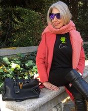 Load image into Gallery viewer, COCO IN ELECTRIC LIME Black Sweatshirt