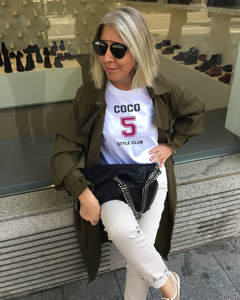 COCO 5 STYLE CLUB BORDEAUX EDITION White T-Shirt