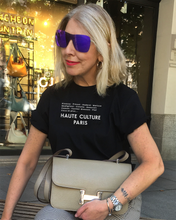 Load image into Gallery viewer, HAUTE CULTURE PARIS Black T-Shirt