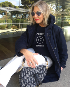 J'ADORE STARFISH Navy Blue Sweatshirt