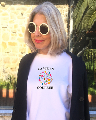 LA VIE EN COULEUR White Sweatshirt