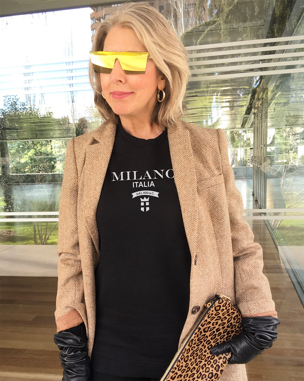 MILANO | ITALIA NEW DESIGN Black Sweatshirt