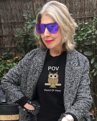 THE POINT OF VIEW OF THE OWL Black Sweatshirt