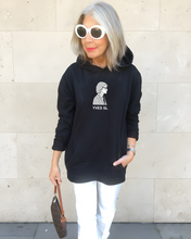 Load image into Gallery viewer, YVES SAINT LAURENT SILHOUETTE Black Hoodie