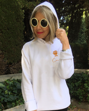 Load image into Gallery viewer, COCO SMALL LOGO CARAMEL White Hoodie