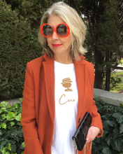 Load image into Gallery viewer, COCO CHANEL CAMEL SILHOUETTE T-SHIRT