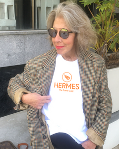 HERMES THE TRAVEL GOD White Sweatshirt