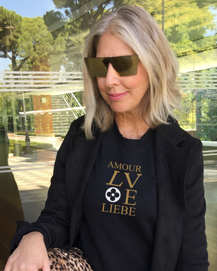 AMOUR LOVE LIEBE Black Sweatshirt