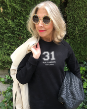 Load image into Gallery viewer, 31 RUE CAMBON NEW DESIGN Black Sweatshirt