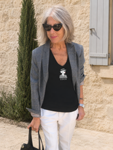 Load image into Gallery viewer, COCO CHANEL | The Black V-Neck