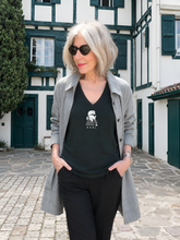 Load image into Gallery viewer, KARL LAGERFELD | THE THINKER | The Black Organic V-Neck