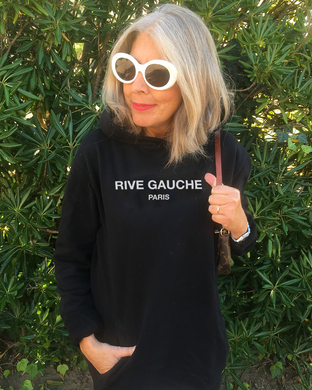 RIVE GAUCHE Black Hoodie