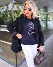 Load image into Gallery viewer, COCO ONLY NAME SIGNATURE French Navy Sweatshirt
