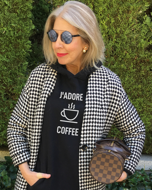 J'ADORE COFFEE Black Hoodie