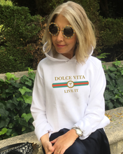 Load image into Gallery viewer, DOLCE VITA White Hoodie