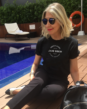 Load image into Gallery viewer, JANE BIRKIN | STYLE ICON Black T-Shirt