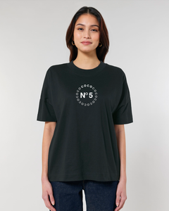 COCO N° 5 Black T-Shirt Set-in sleeve