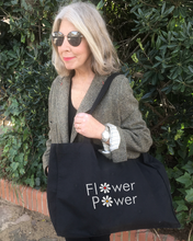Load image into Gallery viewer, FLOWER POWER Organic Shopping Bag
