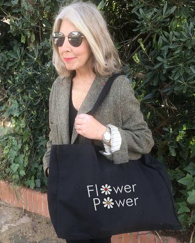 FLOWER POWER Organic Shopping Bag