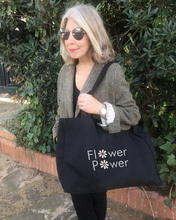 Load image into Gallery viewer, FLOWER POWER Organic Shopping Bag