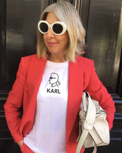 Load image into Gallery viewer, KARL SILHOUETTE White T-Shirt