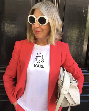 KARL SILHOUETTE White T-Shirt