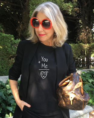 YOU + ME = LOVE Black T-Shirt