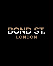 Load image into Gallery viewer, BOND STREET LONDON SPLIT LETTERS Black T-Shirt