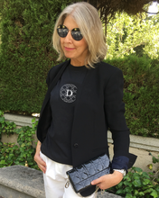 Load image into Gallery viewer, TRIBUTE TO DIOR CANNAGE PRINT Black T-Shirt