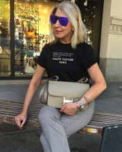 Load image into Gallery viewer, HAUTE CULTURE PARIS Black T-Shirt