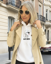 Load image into Gallery viewer, KATE MOSS SILHOUETTE  White Hoodie