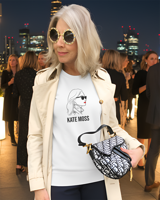 KATE MOSS SILHOUETTE White Sweatshirt