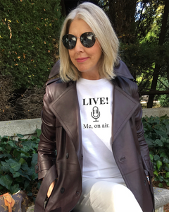 LIVE! > ME, ON AIR White T-Shirt